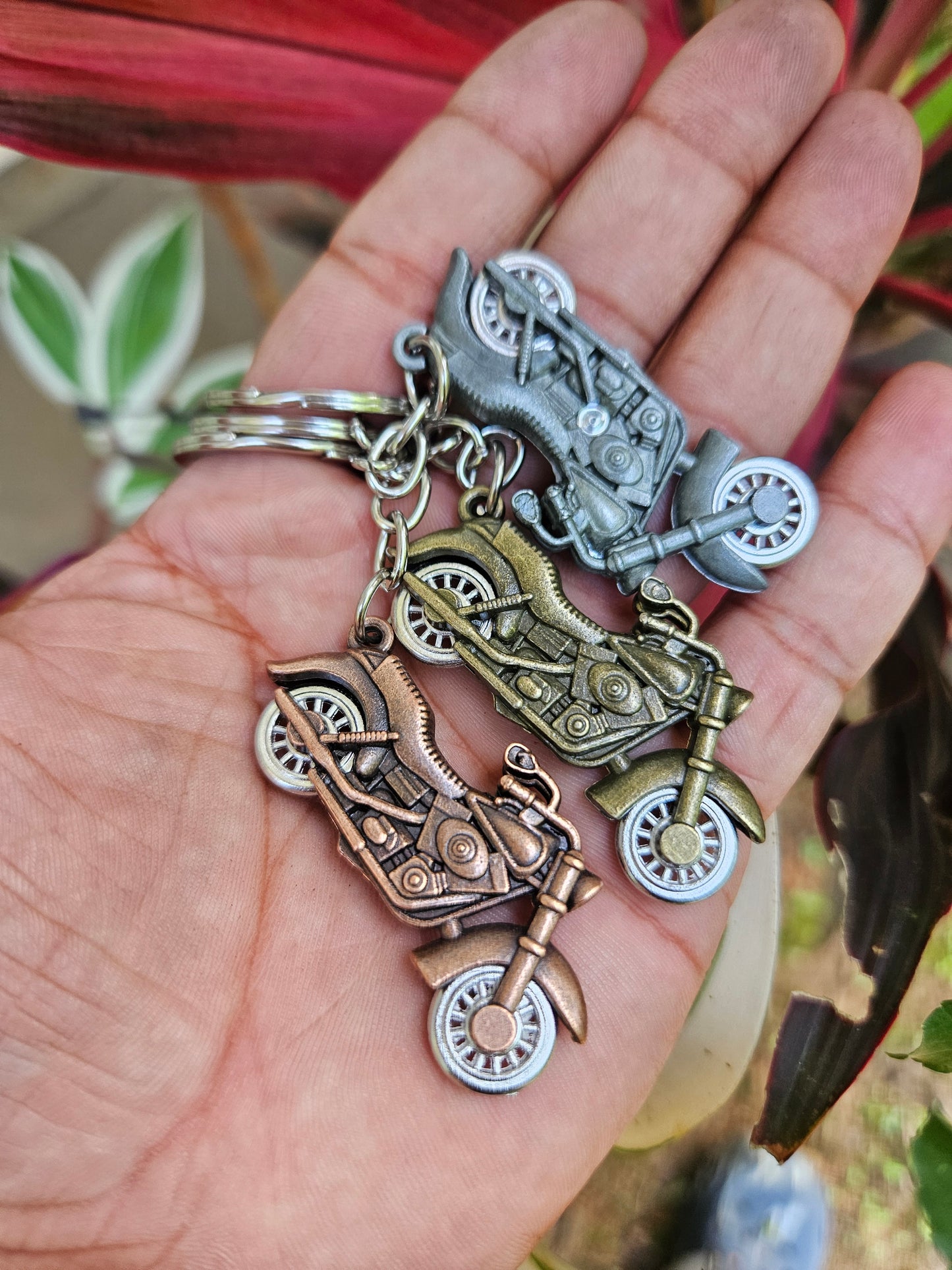 3 Metal Bike Keychain Combo
