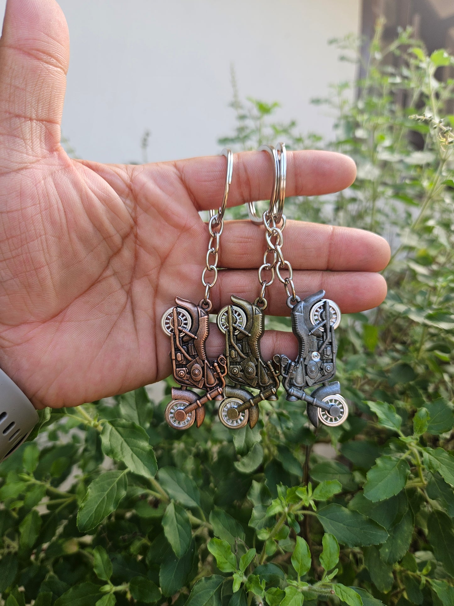 3 Metal Bike Keychain Combo