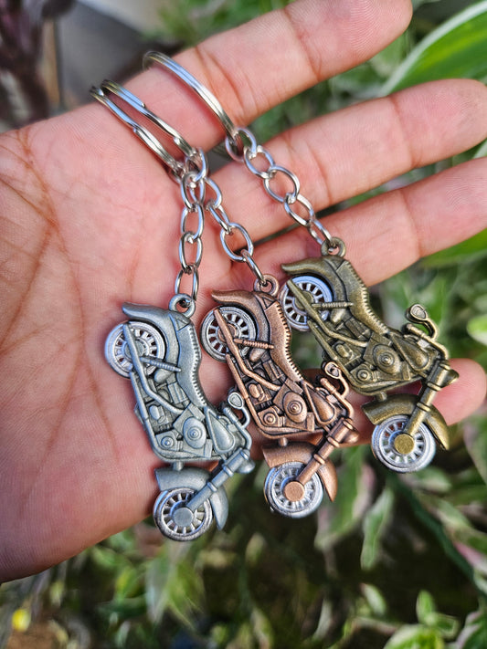 3 Metal Bike Keychain Combo