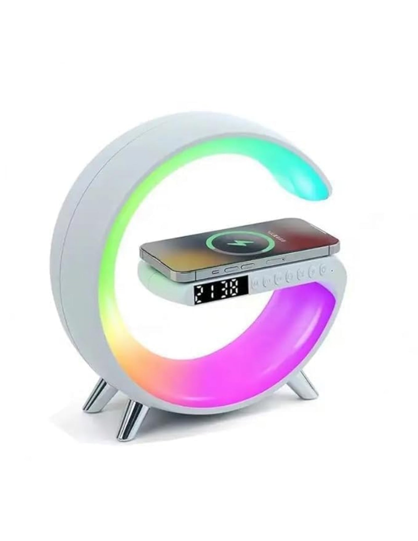 G-Bluetooth Speaker with Light, Clock & Alarm