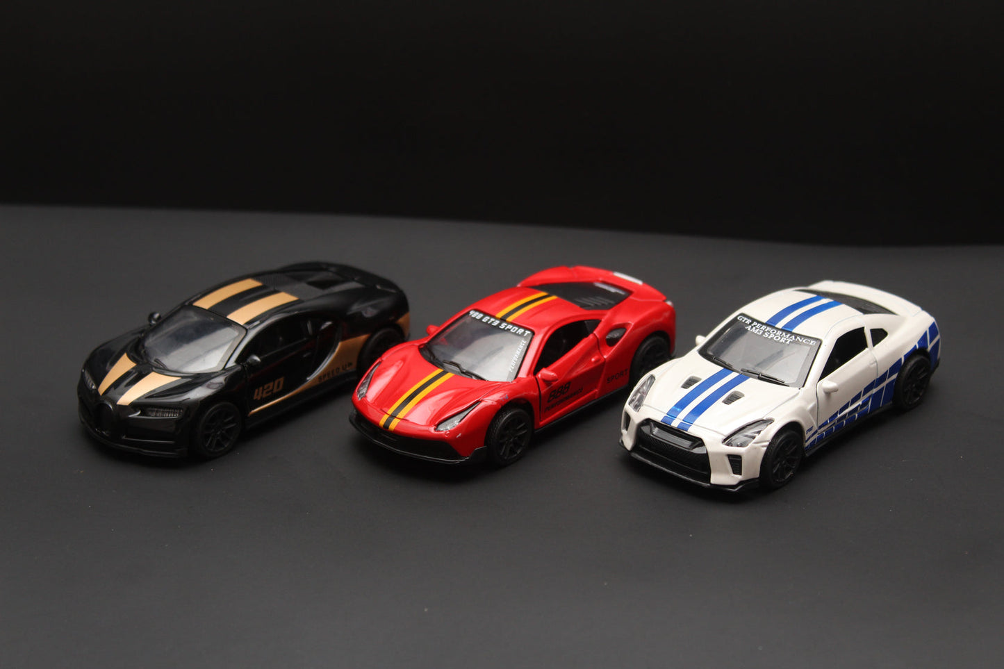 1:43 3 Cars Combo Metal
