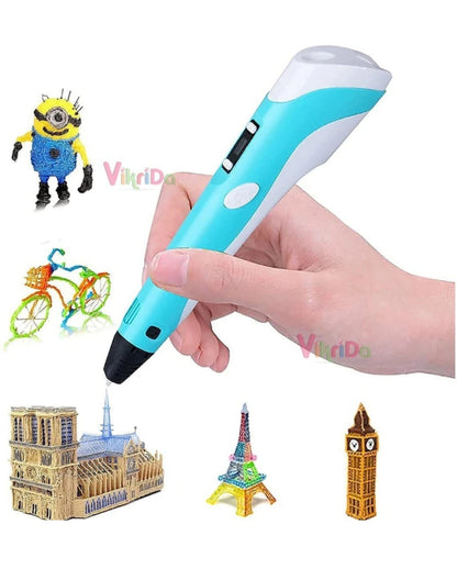 3D Printing Pen wth LCD Display & Free Cords for Printing