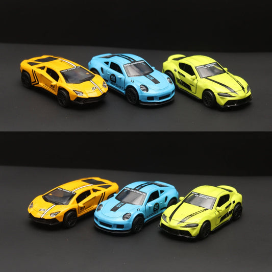 1:43 3 Cars Combo metal