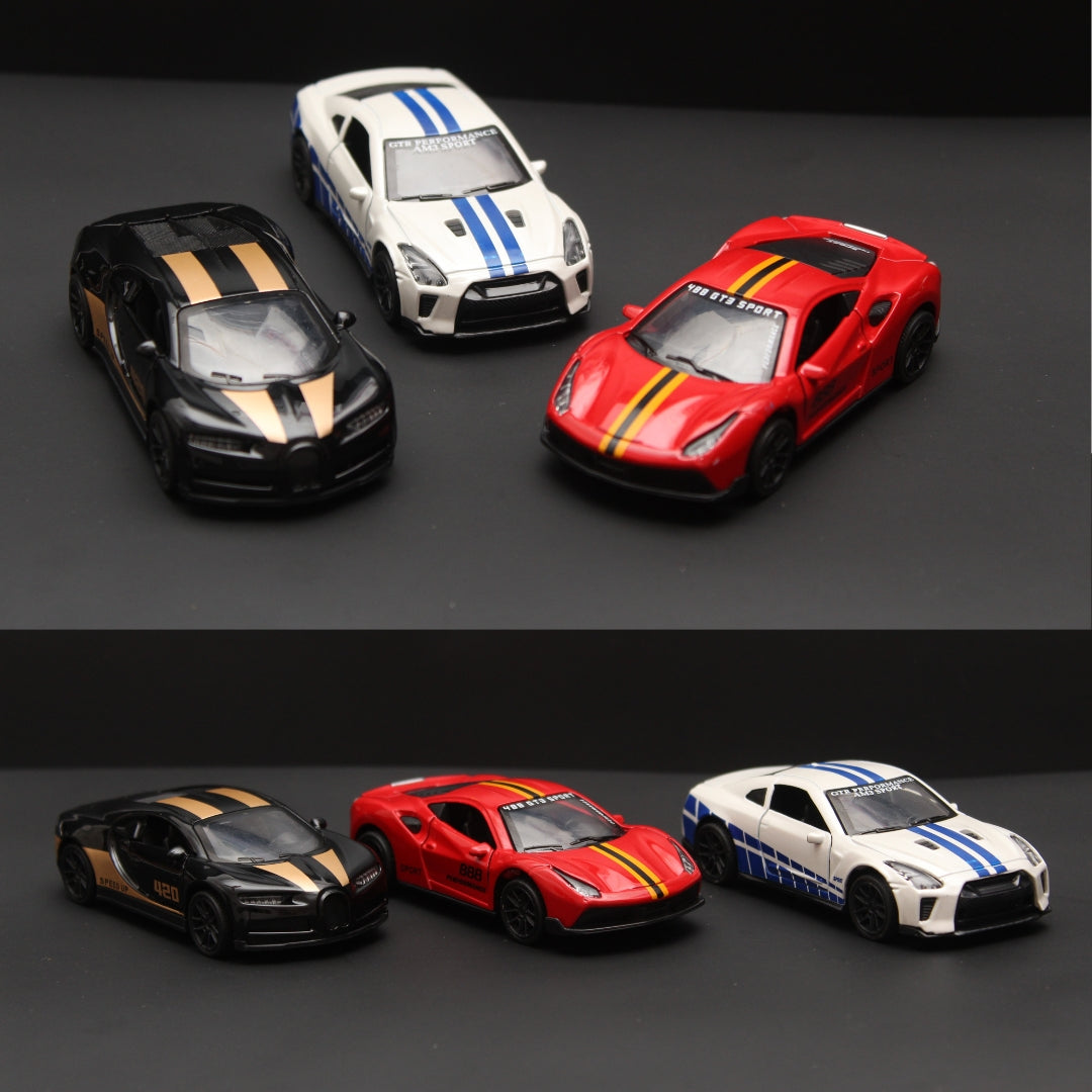 1:43 3 Cars Combo Metal