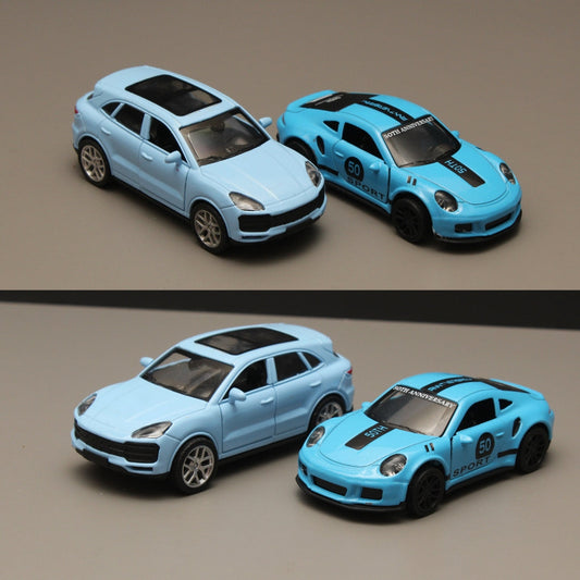 1:43 2 Porsche Combo Metal