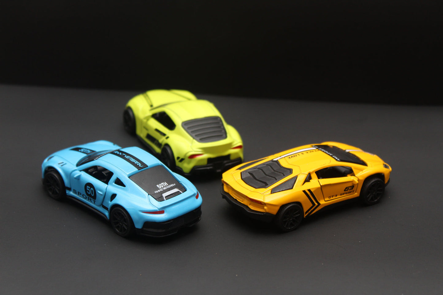 1:43 3 Cars Combo metal