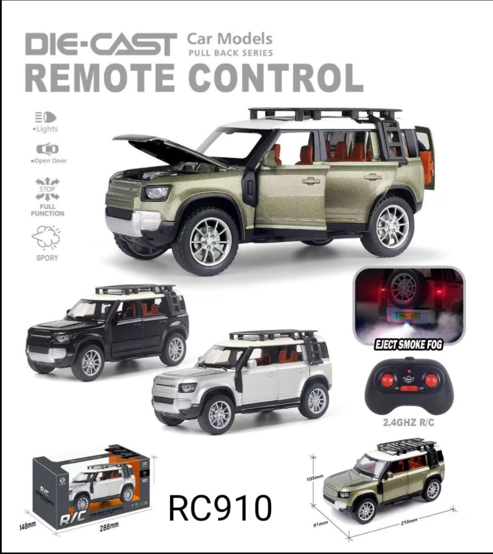 Remote Control Defender Metal Car