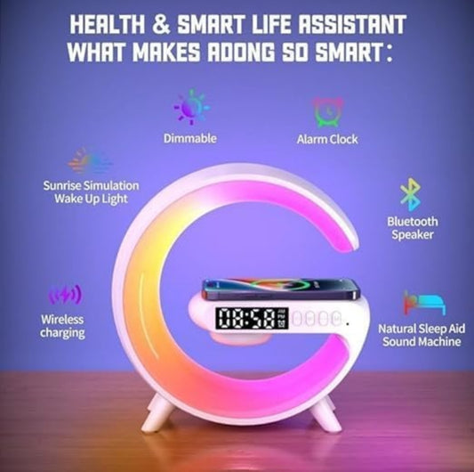 G-Bluetooth Speaker with Light, Clock & Alarm